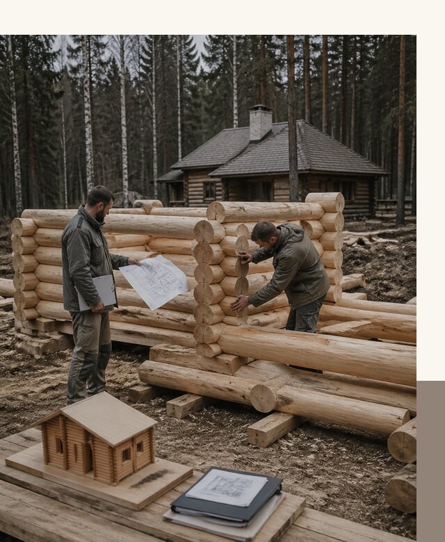 Проектирование и строительство домов из бревна в Братске